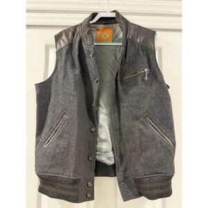 Men’s JL Powell The Sporting Life Wool Leather Vest